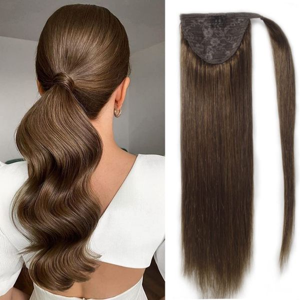 ponytail extension human hair medium brown 100% remy wrap around natural 14inch 100g long straight clip in pony tail hair piece with magic p, Black
ponytail extension human hair medium brown 100% remy wrap around natural 14inch 100g long straight clip in pony tail hair piece with magic p, Black