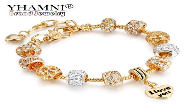 yhamni original gold bracelet crystal beads chain pulseras i love you charms bracelets bangles jewelry gift for women hsl1512521776, White
yhamni original gold bracelet crystal beads chain pulseras i love you charms bracelets bangles jewelry gift for women hsl1512521776, White