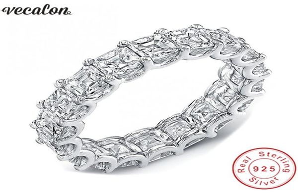 vecalon women wedding bands ring 925 sterling silver princess cut 4mm diamond cz engagement rings for women finger jewelry1998293, Slivery;golden
vecalon women wedding bands ring 925 sterling silver princess cut 4mm diamond cz engagement rings for women finger jewelry1998293, Slivery;golden