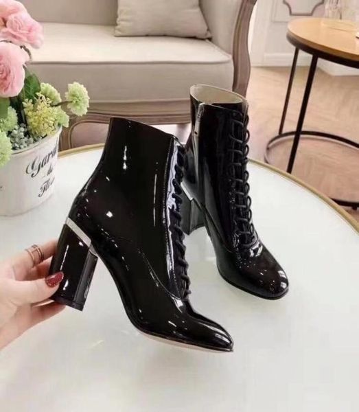 fashionville 2019090401 3440 black burgundy genuine leather patent leather lace up chunky heel short boots5238374
fashionville 2019090401 3440 black burgundy genuine leather patent leather lace up chunky heel short boots5238374
