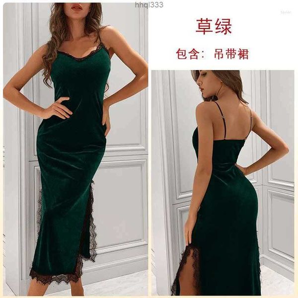 xphs 3uaj camisoles & tanks autumn/winter deep v pajamas women's long halter nightdress velvet lace temptation backless, White
xphs 3uaj camisoles & tanks autumn/winter deep v pajamas women's long halter nightdress velvet lace temptation backless, White