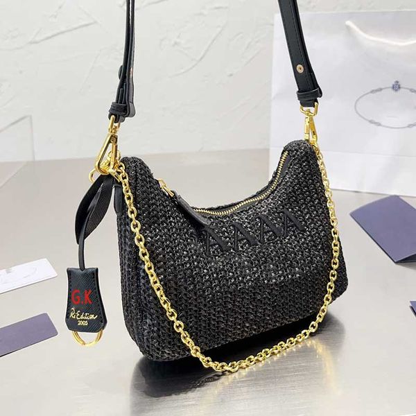 2023 new designer shoulder bags for women re-edition 2005 straw handbag gold chain crossbody bag lady hobo crochet tote bag
2023 new designer shoulder bags for women re-edition 2005 straw handbag gold chain crossbody bag lady hobo crochet tote bag