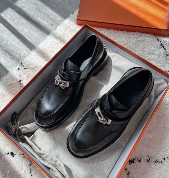loafers shoes moccasins luxury first derby black white calfskin leather oxford walking palladium-plated buckle chunky sole lady comfort
loafers shoes moccasins luxury first derby black white calfskin leather oxford walking palladium-plated buckle chunky sole lady comfort