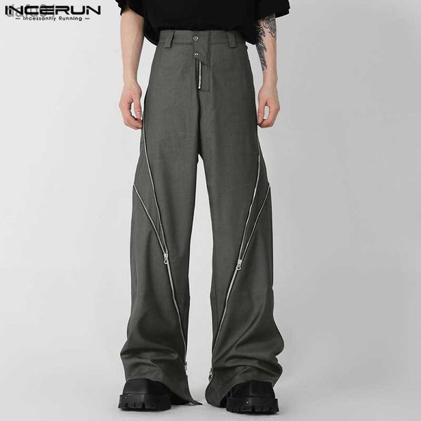 men's pants incerun korean style 2023 men's structural design loose comfortable trousers fashion casual zipper split micro pull pa, Black
men's pants incerun korean style 2023 men's structural design loose comfortable trousers fashion casual zipper split micro pull pa, Black