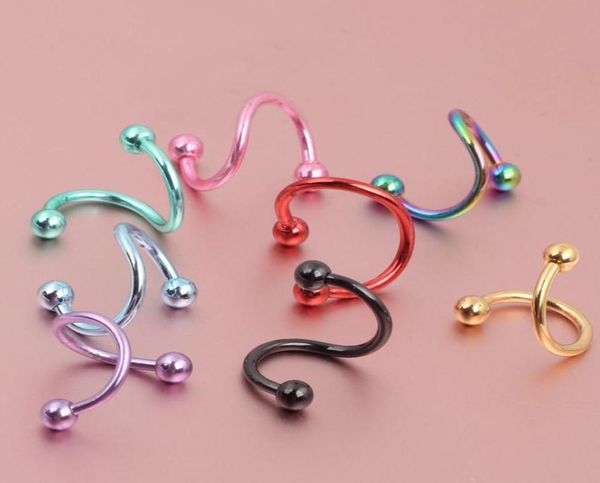 nose body jewelry n01 100pcslot mix 7 colors 16g stainless steel spiral nose rings and stud piercing body jewelry4731572, Silver
nose body jewelry n01 100pcslot mix 7 colors 16g stainless steel spiral nose rings and stud piercing body jewelry4731572, Silver