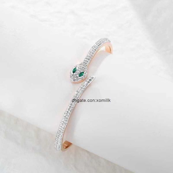 designer luxury belgary brand bracelet selling new titanium steel snake shaped diamond inlaid open bangle with color retention niche fashion, Black
designer luxury belgary brand bracelet selling new titanium steel snake shaped diamond inlaid open bangle with color retention niche fashion, Black