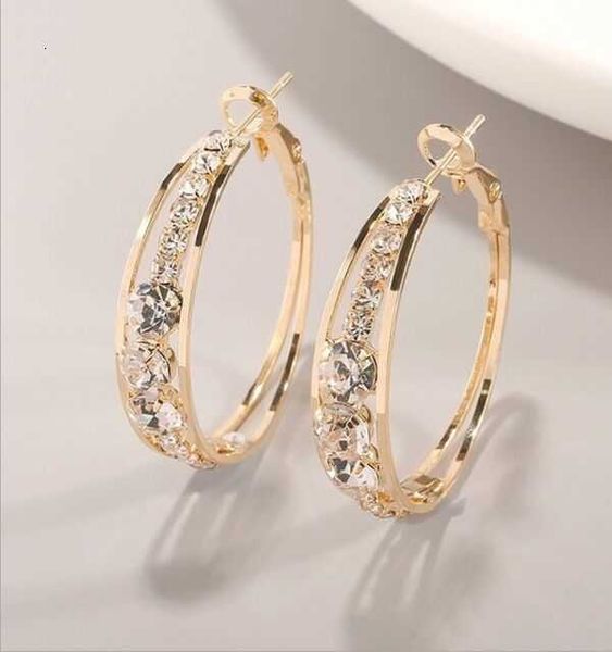 jewelry explosive feng shui diamond inlaid women's earrings large circle earrings, Golden
jewelry explosive feng shui diamond inlaid women's earrings large circle earrings, Golden