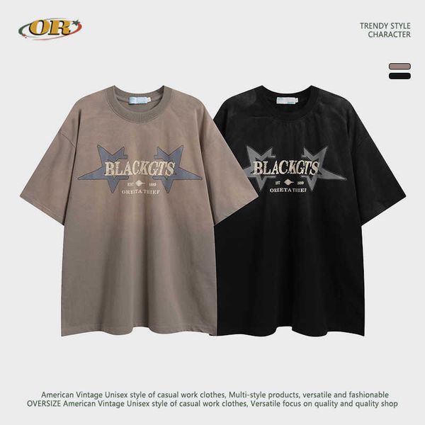 oreeta 2023 summer hip-hop niche pentagram high street fashion short sleeve t-shirt lovers sleeve, White;black
oreeta 2023 summer hip-hop niche pentagram high street fashion short sleeve t-shirt lovers sleeve, White;black