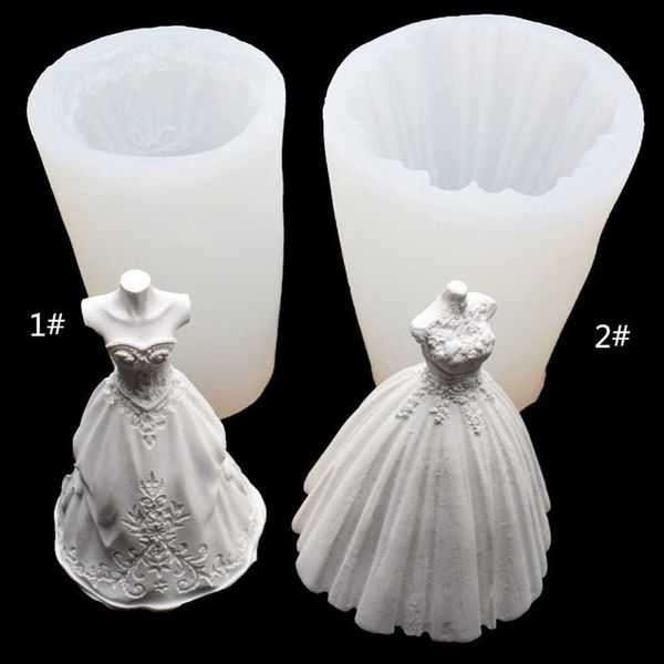 3d wedding dress silicone mold food grade for handmade diy candle car fragrance maker cake decorative ers l230523
3d wedding dress silicone mold food grade for handmade diy candle car fragrance maker cake decorative ers l230523