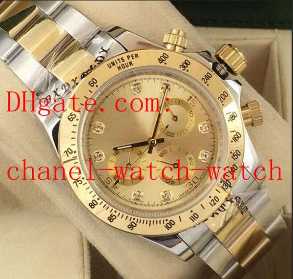 5 style elling black dial men's watch 40mm 18kt gold and steel no chronograph 116518 116519 diamond automatic mens watches, Slivery;brown
5 style elling black dial men's watch 40mm 18kt gold and steel no chronograph 116518 116519 diamond automatic mens watches, Slivery;brown