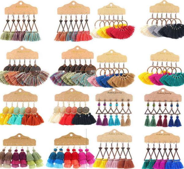 exknl boho ethnic tassel dangle drop earrings for women female fringed vintage fashion 2020 earrings sets jewelry accessories g2206116601, Silver
exknl boho ethnic tassel dangle drop earrings for women female fringed vintage fashion 2020 earrings sets jewelry accessories g2206116601, Silver