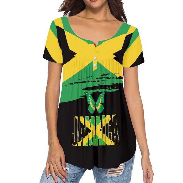 clothing customized jamaica women's blouses shirts wholesale jamaica flag design women shirts blouses and la, White
clothing customized jamaica women's blouses shirts wholesale jamaica flag design women shirts blouses and la, White