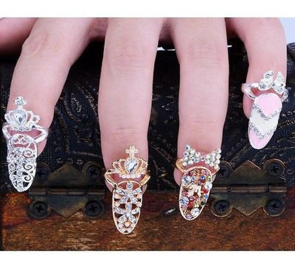 colorful crown crystal finger nail art ring jewelry nail finger knuckle rings tail ring butterfly knot crown protect nail alloy ac8791791, Silver
colorful crown crystal finger nail art ring jewelry nail finger knuckle rings tail ring butterfly knot crown protect nail alloy ac8791791, Silver