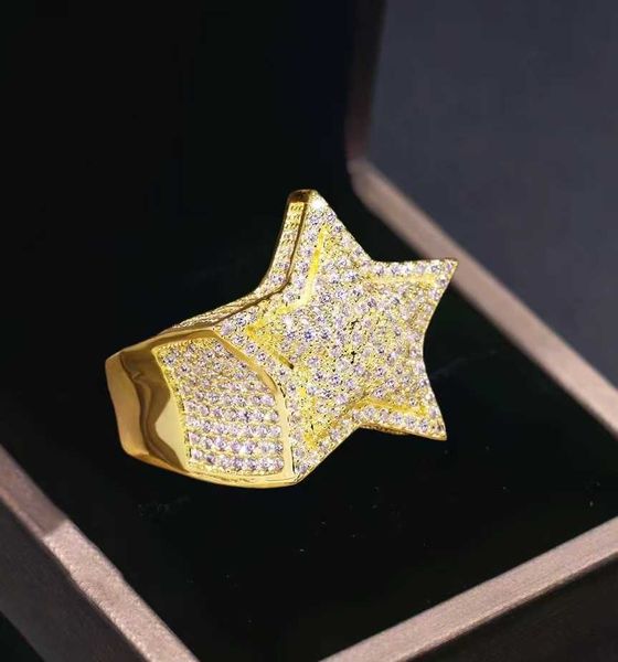qianjian new design fine jewelry moissanite gold plated hip hop star ring for men women, Silver
qianjian new design fine jewelry moissanite gold plated hip hop star ring for men women, Silver
