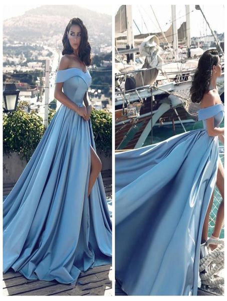 charming sky blue a line off shoulder evening dresses side split prom dress arabic vestido special occasion dress5830816, Black;red
charming sky blue a line off shoulder evening dresses side split prom dress arabic vestido special occasion dress5830816, Black;red
