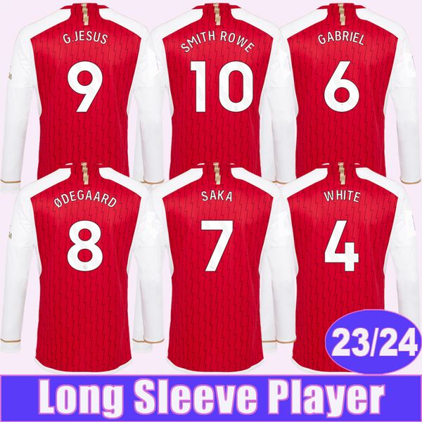 2023 24 saka g. jesus long sleeves player soccer jerseys white tierney gabriel odegaard smith rowe martinelli home football shirts, Black;yellow
2023 24 saka g. jesus long sleeves player soccer jerseys white tierney gabriel odegaard smith rowe martinelli home football shirts, Black;yellow