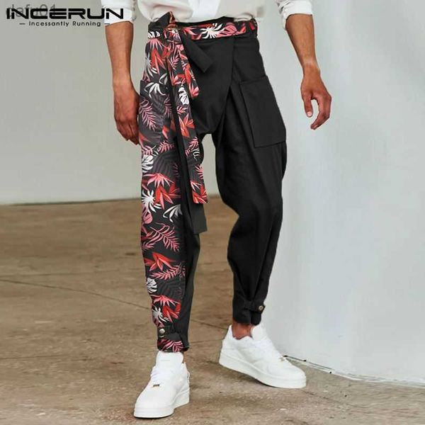 men's pants men pants print patchwork 2023 lace up joggers loose pockets casual irregular trousers men streetwear harem pants s-5xl inc, Black
men's pants men pants print patchwork 2023 lace up joggers loose pockets casual irregular trousers men streetwear harem pants s-5xl inc, Black