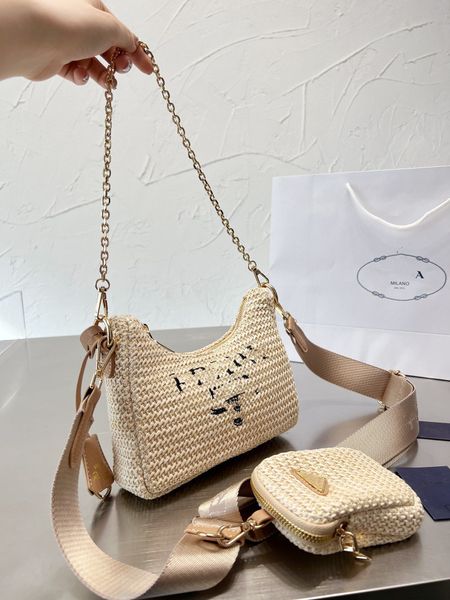 summer straw bag hobo designer shoulder crossbody bags ladies chain tote bag composite handbag with coin purse woman handbags chest pack lad
summer straw bag hobo designer shoulder crossbody bags ladies chain tote bag composite handbag with coin purse woman handbags chest pack lad
