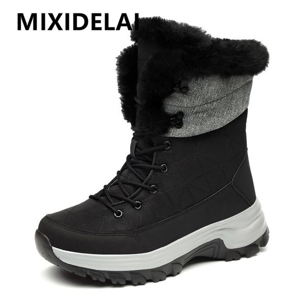 new warm plush mens snow boots high mens boots non-slip outdoor winter boots thick bottom ankle boots winter mens shoes, Black
new warm plush mens snow boots high mens boots non-slip outdoor winter boots thick bottom ankle boots winter mens shoes, Black