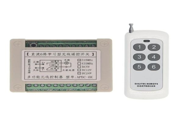 500m dc 12v 24v 6 ch channel 6ch rf wireless remote control switch system receiver transmitter 315 433 mhz4955271
500m dc 12v 24v 6 ch channel 6ch rf wireless remote control switch system receiver transmitter 315 433 mhz4955271