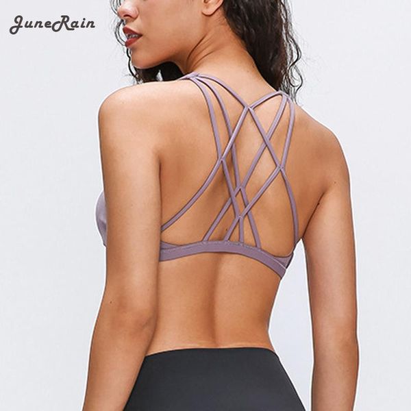 t-shirt junerain nakedfeel shockproof cross straps women gym running sports padded bras fitness push up yoga bra workout crop, White
t-shirt junerain nakedfeel shockproof cross straps women gym running sports padded bras fitness push up yoga bra workout crop, White
