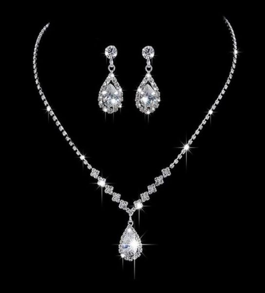 earrings necklace fashion teardrop crystal wedding jewelry set for women stud earring banquet4119471, Silver
earrings necklace fashion teardrop crystal wedding jewelry set for women stud earring banquet4119471, Silver