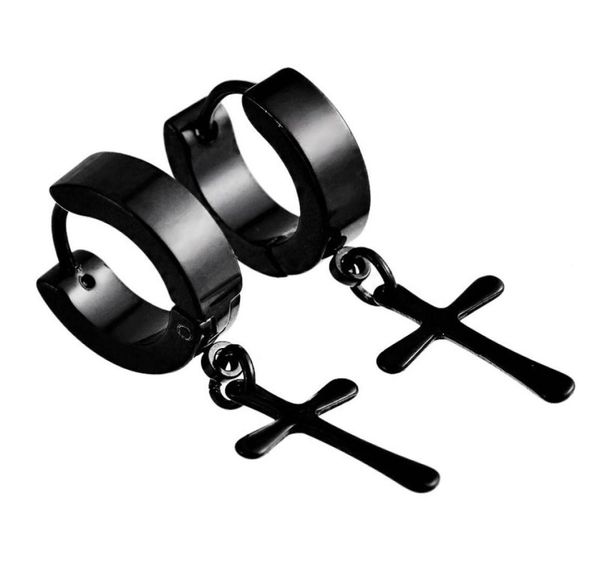 round cross earrings for men stainless steel pendant stud earrings punk rock style male men earrings jewelry9968896, Silver 
round cross earrings for men stainless steel pendant stud earrings punk rock style male men earrings jewelry9968896, Silver