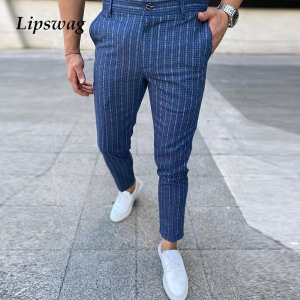 pants fashion men's slim trousers 2021 autumn new business casual striped printed pencil pants for men mid waist long pants streetwear, Black
pants fashion men's slim trousers 2021 autumn new business casual striped printed pencil pants for men mid waist long pants streetwear, Black