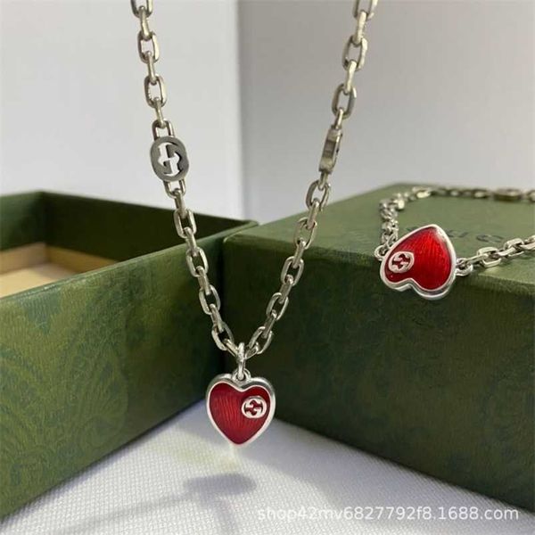 2023 new designer jewelry bracelet necklace ring enamel bracelet used glue dropping red love peach heart clavicle chain for men women, Silver
2023 new designer jewelry bracelet necklace ring enamel bracelet used glue dropping red love peach heart clavicle chain for men women, Silver