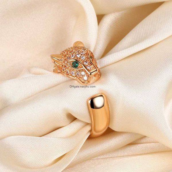 designer luxury cait brand tier live streaming light luxury style high-end feeling versatile color leopard head opening non fading niche des, Silver
designer luxury cait brand tier live streaming light luxury style high-end feeling versatile color leopard head opening non fading niche des, Silver