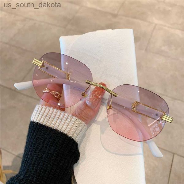 kammpt fashion vintage sunglasses women rimless men luxury brand designer marble grain sun glasses travel driving eyewear uv400 l230523, White;black
kammpt fashion vintage sunglasses women rimless men luxury brand designer marble grain sun glasses travel driving eyewear uv400 l230523, White;black