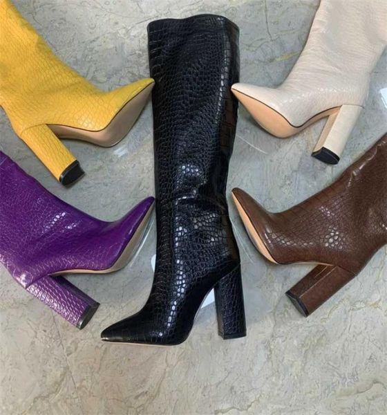 winter faux leather women knee high boots pointed toe long chunky block heels shoes size 41 42 43 2201113291518, Black
winter faux leather women knee high boots pointed toe long chunky block heels shoes size 41 42 43 2201113291518, Black
