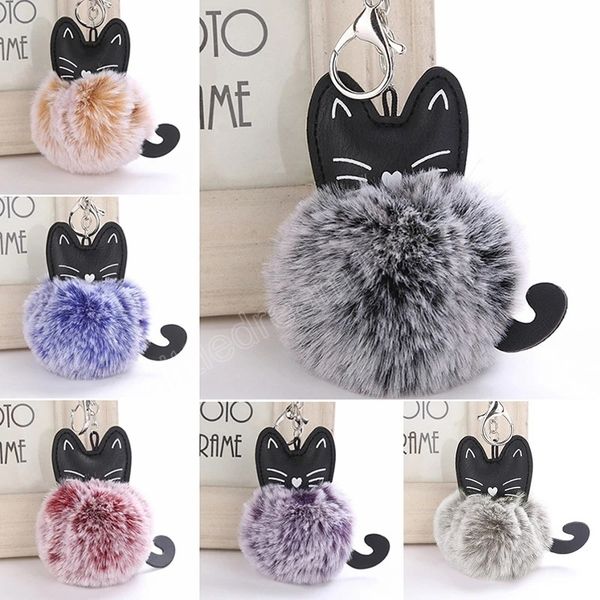 cute pompom cat key chain cartoon faux fur ball keyring decorative for women girls car bags key pendant hanging decoration, Silver
cute pompom cat key chain cartoon faux fur ball keyring decorative for women girls car bags key pendant hanging decoration, Silver