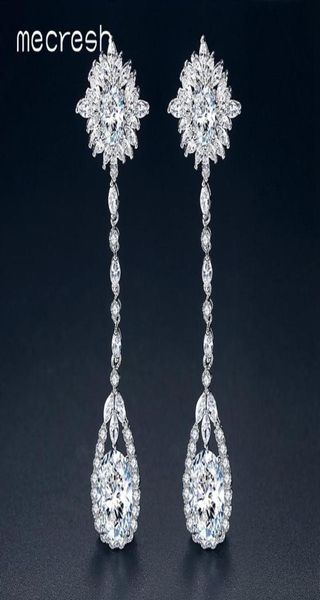dangle chandelier mecresh 2 color cute flower korean bridal earrings for women cz long chain 2021 wedding dress accessories eh8987833, Silver
dangle chandelier mecresh 2 color cute flower korean bridal earrings for women cz long chain 2021 wedding dress accessories eh8987833, Silver