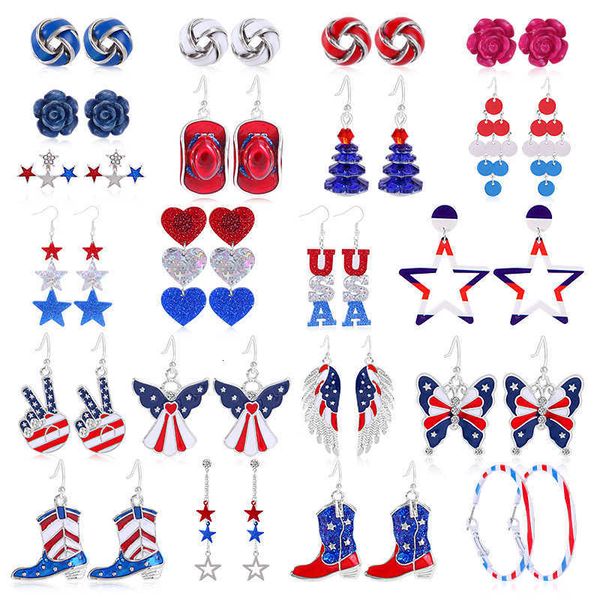 jewelry independence day earrings flag red blue white pendants butterfly lips love, Golden
jewelry independence day earrings flag red blue white pendants butterfly lips love, Golden