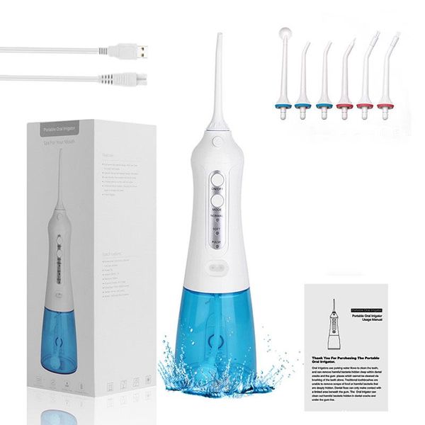 toothbrush water flosser cordless dental oral irrigator with diy 3 modes 6 jets 300ml ipx7 waterproof rechargeable teeth cleaner
toothbrush water flosser cordless dental oral irrigator with diy 3 modes 6 jets 300ml ipx7 waterproof rechargeable teeth cleaner