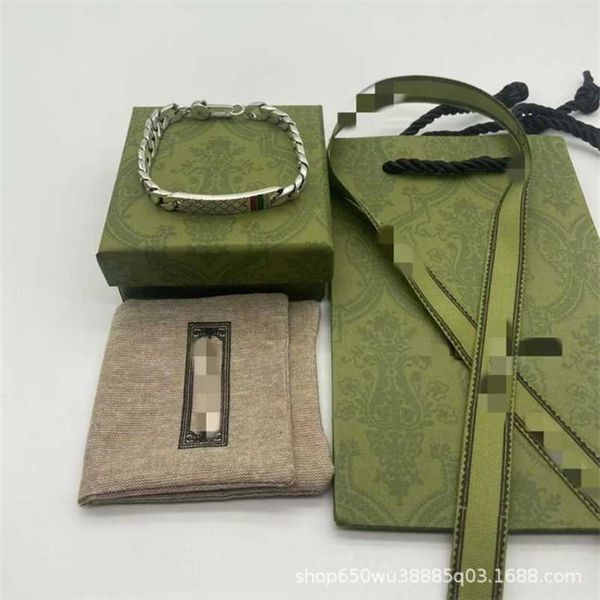 designer jewelry necklace ring 925 ancient red green drip interlocking bracelet simple style men's women's same couple chain high, Black
designer jewelry necklace ring 925 ancient red green drip interlocking bracelet simple style men's women's same couple chain high, Black