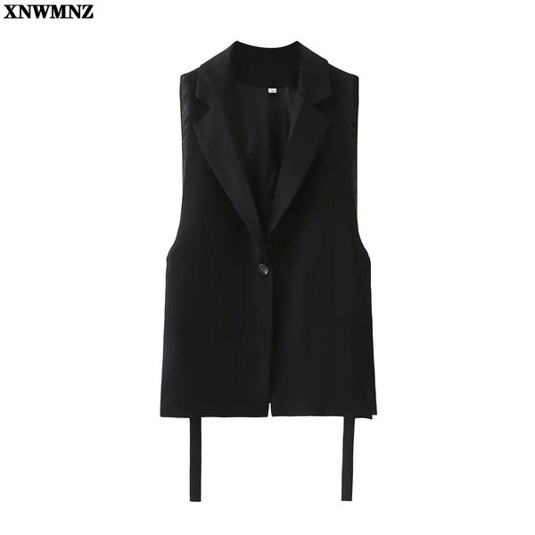 vests new women vest suits coat notched collar sleeveless side split blazer vest fashion casual chic lady waistcoat outerwear 2021, Black;white
vests new women vest suits coat notched collar sleeveless side split blazer vest fashion casual chic lady waistcoat outerwear 2021, Black;white