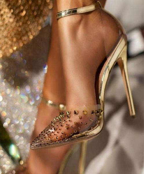 clear pvc rivets pumps ankle strap gold leather stiletto heels dress shoes cutout studded wedding party 2106107386918, Black
clear pvc rivets pumps ankle strap gold leather stiletto heels dress shoes cutout studded wedding party 2106107386918, Black