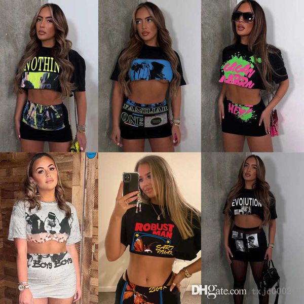 designer summer women tracksuits trendy letter printed exposed navel short vest high waist slim skirt two pieces dress set, Gray
designer summer women tracksuits trendy letter printed exposed navel short vest high waist slim skirt two pieces dress set, Gray