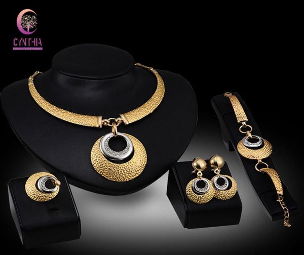 crystal wedding dress accessories costume women party 18k gold plated african beads necklace bangle earrings ring jewelry sets6499955, Black
crystal wedding dress accessories costume women party 18k gold plated african beads necklace bangle earrings ring jewelry sets6499955, Black