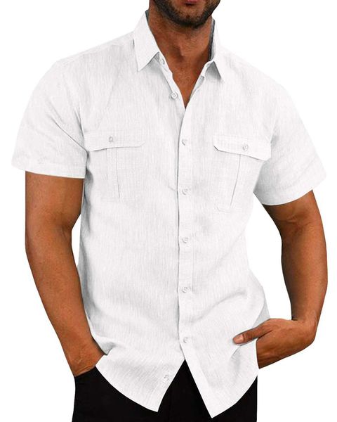new 2023 summer simple shirt men's solid color collar hemp cardigan short sleeve loose polo neck men's shirt 3gj5y, White;black
new 2023 summer simple shirt men's solid color collar hemp cardigan short sleeve loose polo neck men's shirt 3gj5y, White;black