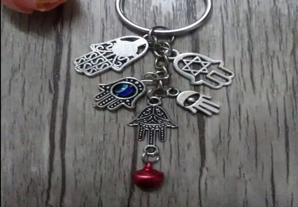 50pcs fashion diy keychain25mm key ring turkey blue evil eyekabbalah fatima hamsa hand bell charms keyring decorative bag gift2639485, Silver
50pcs fashion diy keychain25mm key ring turkey blue evil eyekabbalah fatima hamsa hand bell charms keyring decorative bag gift2639485, Silver