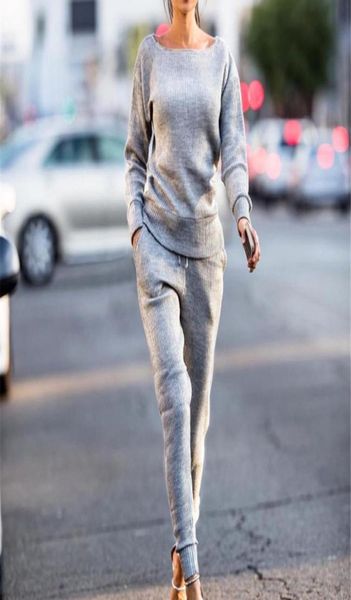 2019 ladies fashion casual outfit running sport suit autumn knitted suit oneck long sleeve solid tracksuit 2pcs women set2099320, Black;blue
2019 ladies fashion casual outfit running sport suit autumn knitted suit oneck long sleeve solid tracksuit 2pcs women set2099320, Black;blue