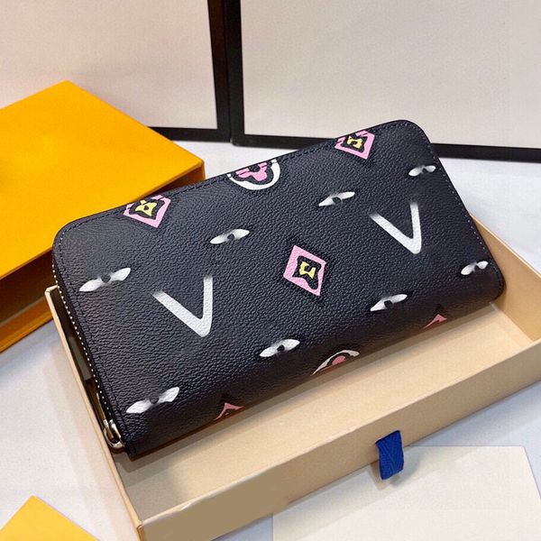 19x10cm women designer long zipper wallet bag real leather printed cartoon flower clutch handbag trend practical two-tone card holder purse, Red;black
19x10cm women designer long zipper wallet bag real leather printed cartoon flower clutch handbag trend practical two-tone card holder purse, Red;black