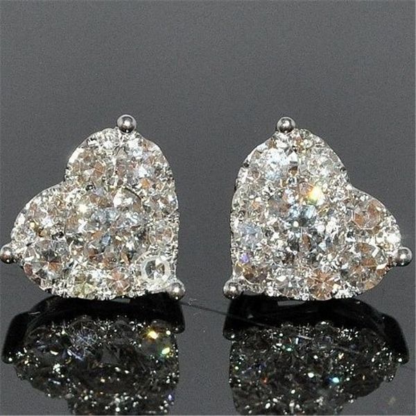 vecalon heart earring aaaaa cz stone real 925 sterling silver statement party wedding stud earrings for women bridal jewelry, Golden;silver
vecalon heart earring aaaaa cz stone real 925 sterling silver statement party wedding stud earrings for women bridal jewelry, Golden;silver