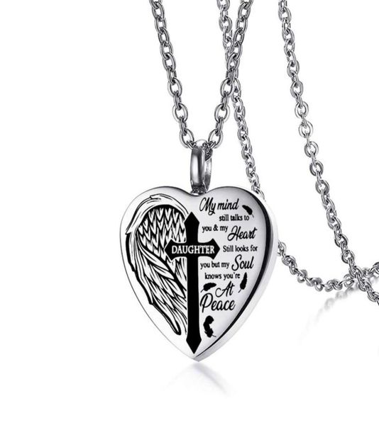 gothic cross stainless steel urn necklace angel wing heart box keepsake pendant memorial jewelry for human or pet6715352, Silver
gothic cross stainless steel urn necklace angel wing heart box keepsake pendant memorial jewelry for human or pet6715352, Silver