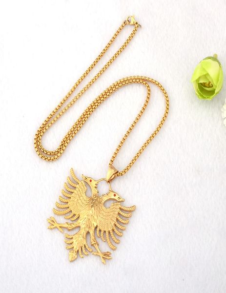 soitis albania flag eagle pendants russian emblem necklace coat of arms double headed eagle stainless steel pendants chain 2103239928614, Silver
soitis albania flag eagle pendants russian emblem necklace coat of arms double headed eagle stainless steel pendants chain 2103239928614, Silver