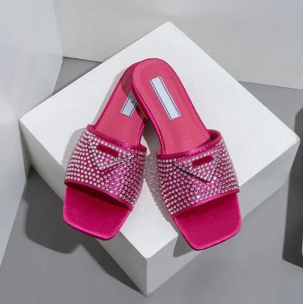 designer slides women luxury slippers rhinestone slipon sandals 2023 summer slide ladies beach chunky heels classic p sandal triangle low he, Black
designer slides women luxury slippers rhinestone slipon sandals 2023 summer slide ladies beach chunky heels classic p sandal triangle low he, Black