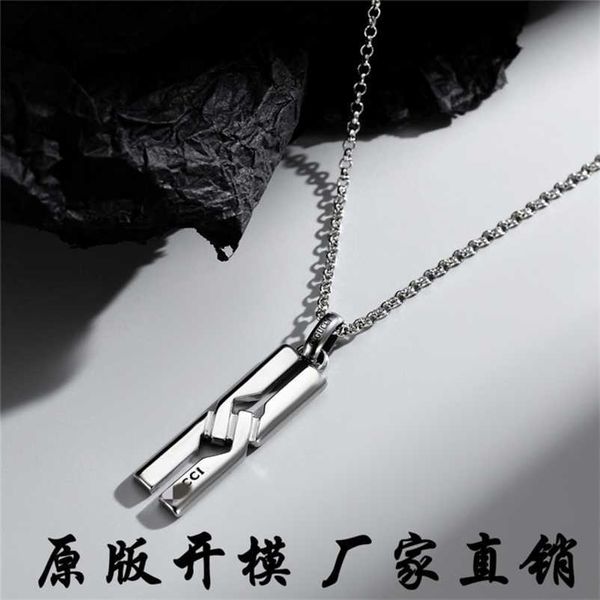 designer jewelry bracelet necklace ring rectangular personalized simple style pendant for men women high quality, Silver
designer jewelry bracelet necklace ring rectangular personalized simple style pendant for men women high quality, Silver